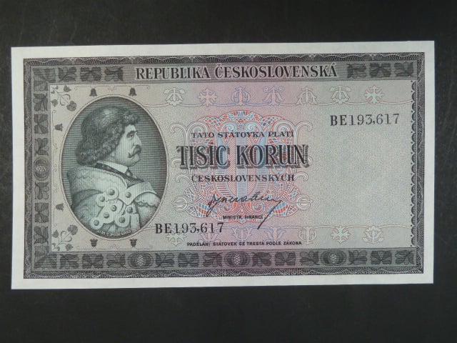 1000 Kčs 1945 série BE