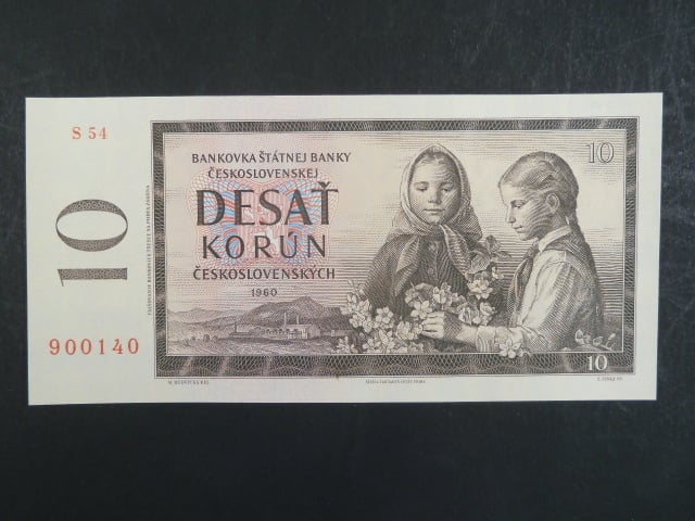 10 Kčs 1960 s. S 54