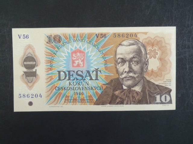 10 Kčs 1986 s. V 56