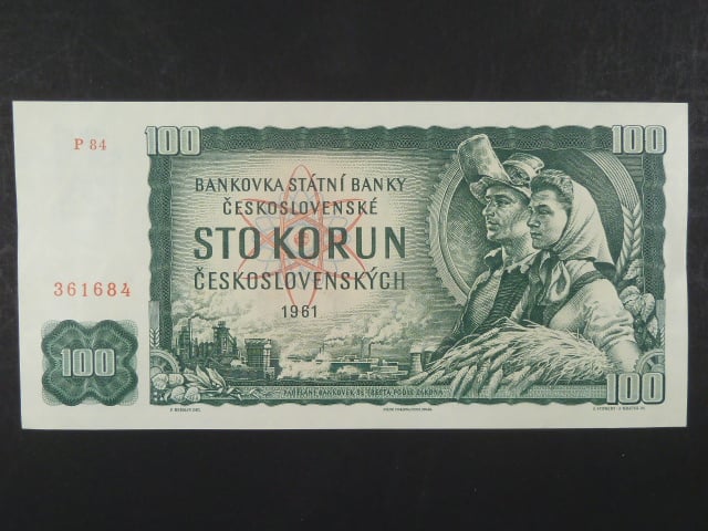 100 Kčs 1961 série P 84