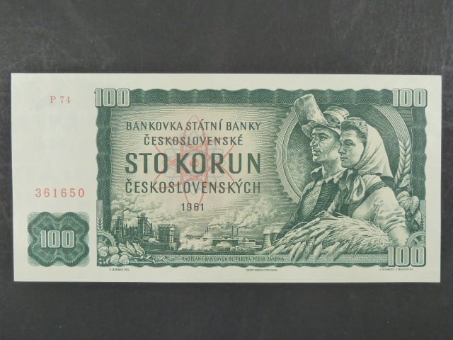 100 Kčs 1961 série P 74