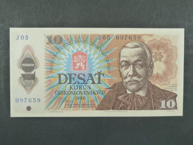 10 Kčs 1986 s. J 05
