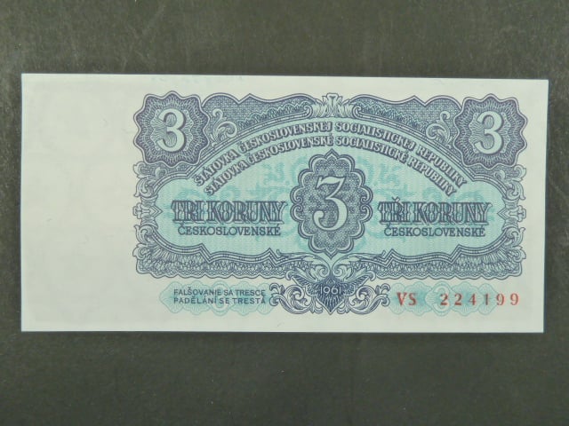 3 Kčs 1961 série VS