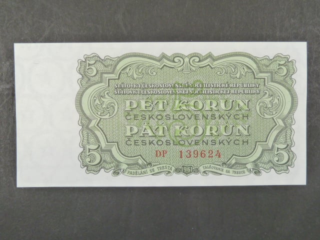5 Kčs 1961 s, DP
