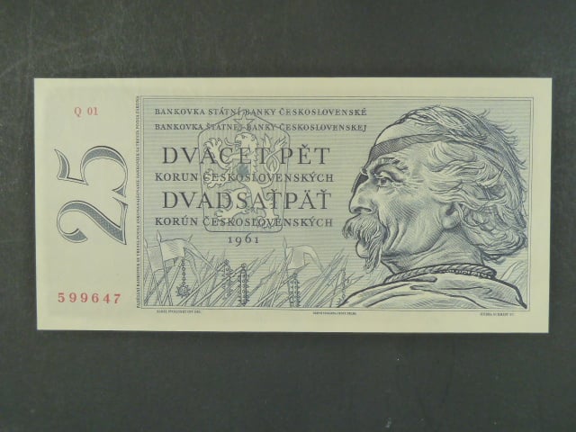 25 Kčs 1961 s. Q 01
