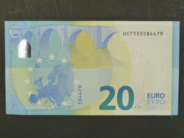 20 Euro 2015 s.UC, Francie, podpis Mario Draghi, U020