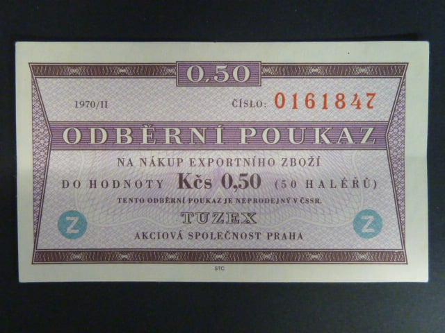 0,50 TKčs 1970 / II "Z", K.Š.K. 40b