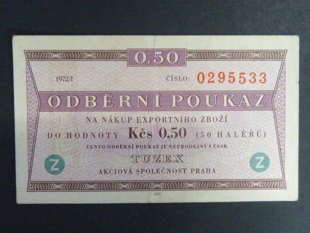 0,50 TKčs 1972 / I "Z", K.Š.K. 40b