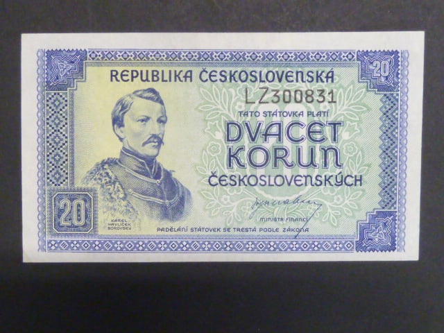 20 Kčs 1945 série LZ