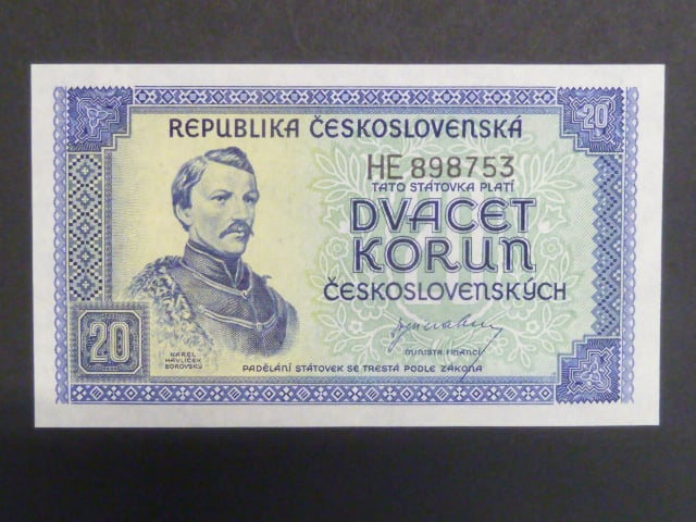 20 Kčs 1945 série HE