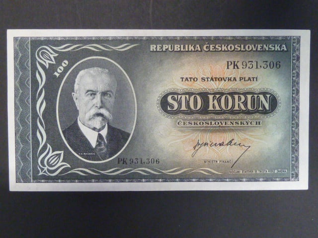 100 Kčs 1945 série PK