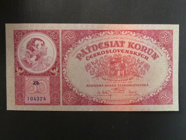 50 Kč 1.10.1929, serie Zb
