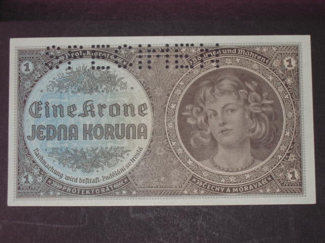1 K 1940, série D 011, 1x perf. SPECIMEN