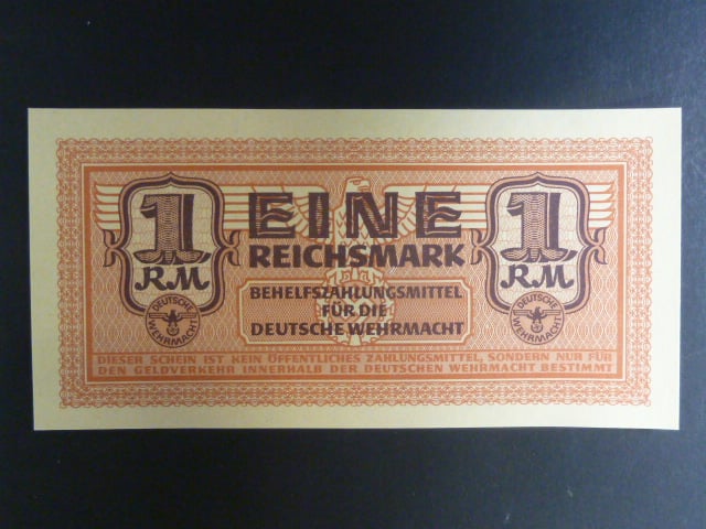 vydání pro Wehrmacht 1940/42, 1 Reichsmark b.d., Ros. DWM-6