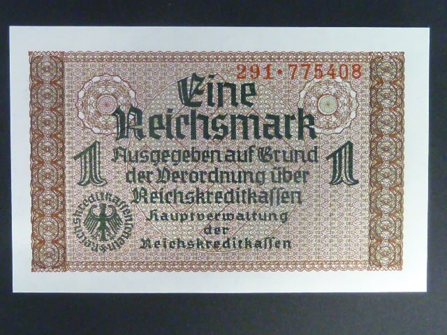 vydání pro obsazené území 1939-45, 1 Reichsmark, Ros. ZWK-2a