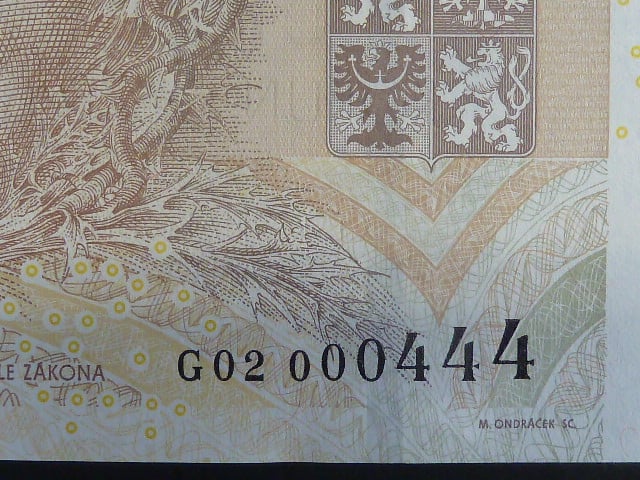 500 Kc 2009 s. G 02 000444, Baj. CZ 25