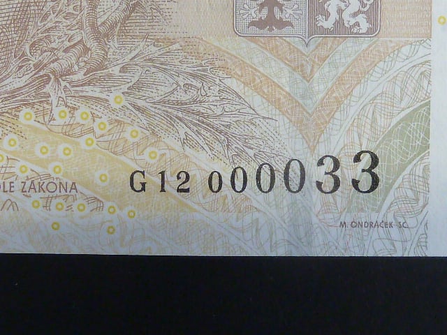 500 Kc 2009 s. G 12 000033, Baj. CZ 25