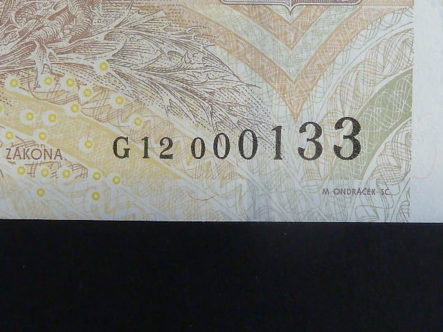 500 Kc 2009 s. G 12 000133, Baj. CZ 25