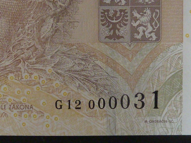 500 Kc 2009 s. G 12 000031, Baj. CZ 25