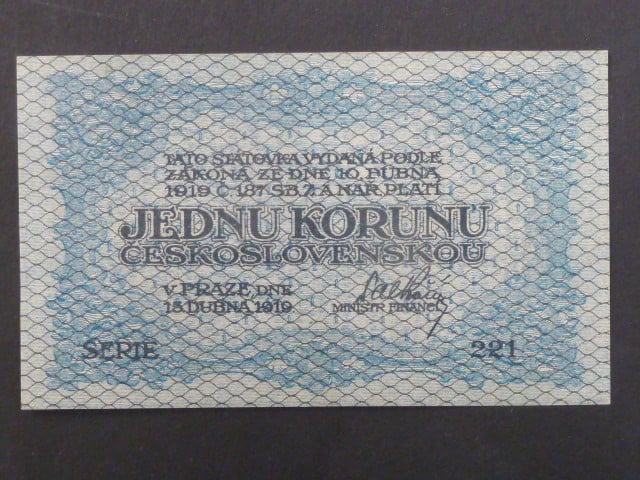 1 Kč 15. 4. 1919, s.221