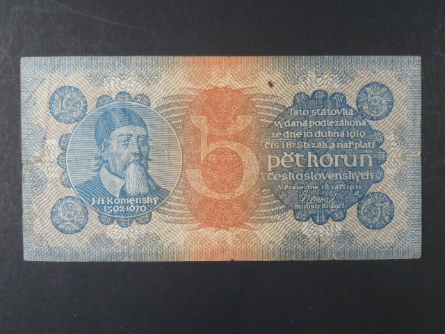 5 Kč 28.9.1921, serie 6