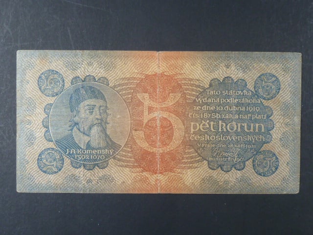 5 Kč 28.9.1921, serie 2