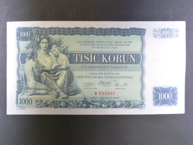 1000 Kč 25.5.1934, série B