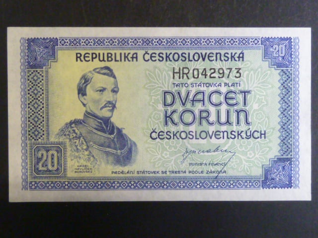 20 Kčs 1945 série HR
