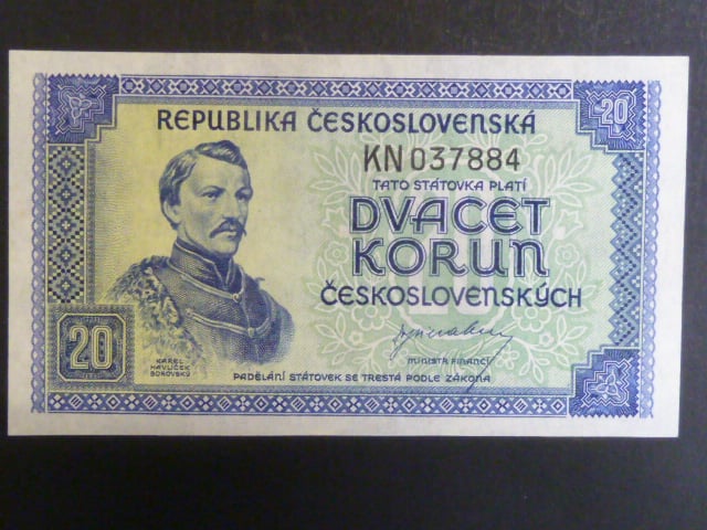 20 Kčs 1945 série KN