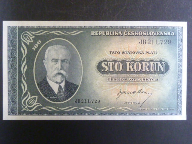 100 Kčs 1945 série JB