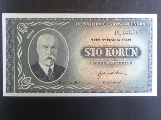 100 Kčs 1945 série PL