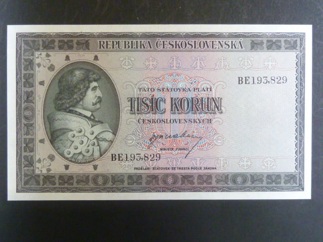 1000 Kčs 1945 série BE