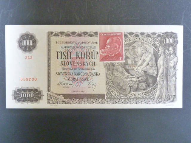 1000 Ks 25.11.1940, kolkovaná série 3L2