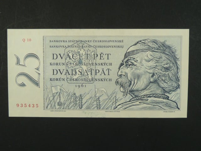 25 Kčs 1961 s. Q 10