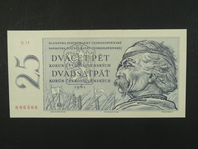 25 Kčs 1961 s. Q 13