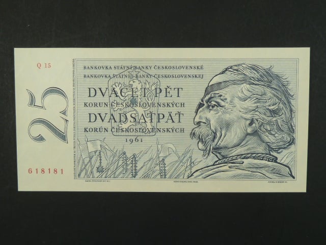 25 Kčs 1961 s. Q 15