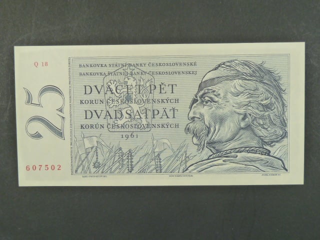 25 Kčs 1961 s. Q 18