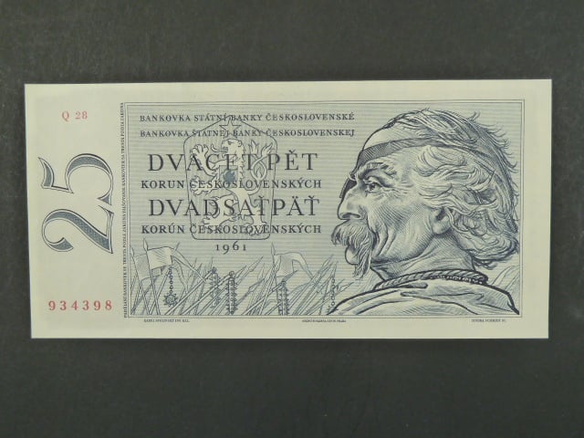 25 Kčs 1961 s. Q 28