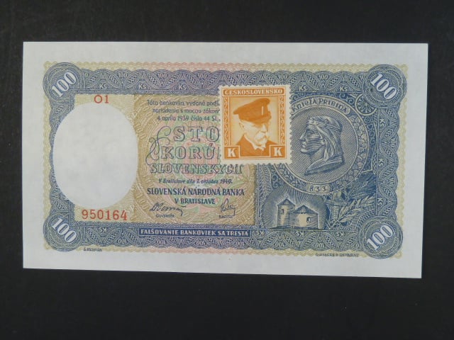 100 Ks 7.10.1940 I.vydání, kolkovaná série O1