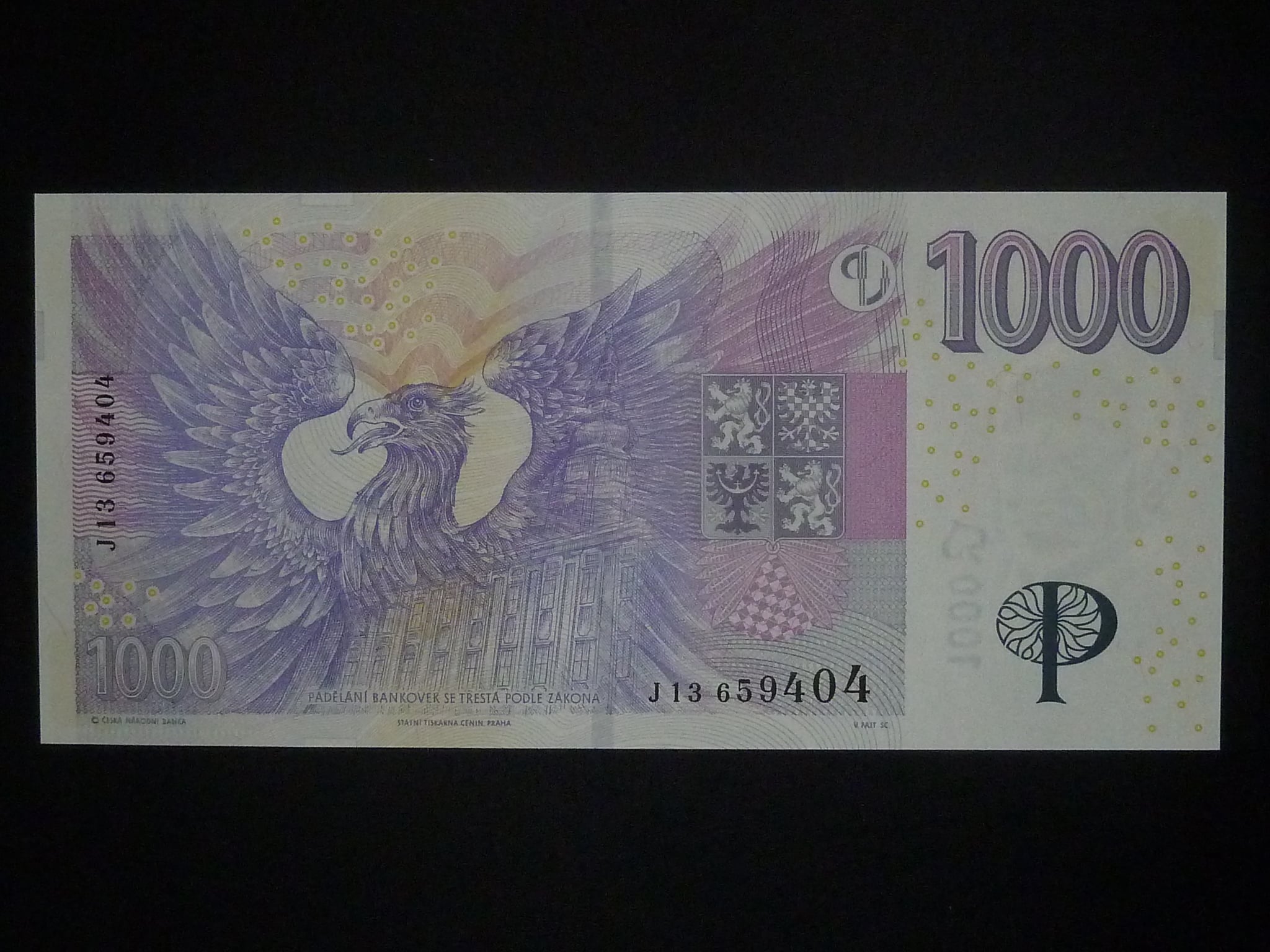 1000 Kč 2008 série J 13