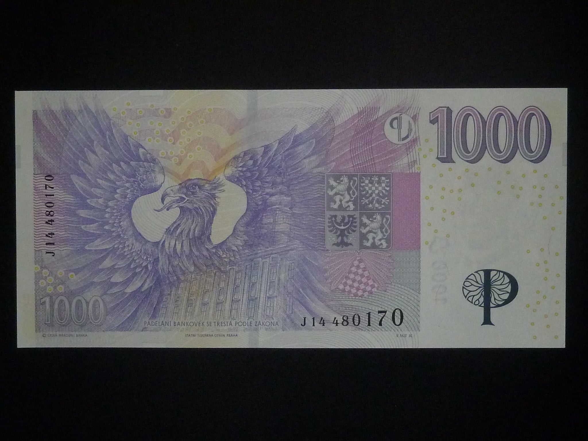 1000 Kč 2008 série J 14