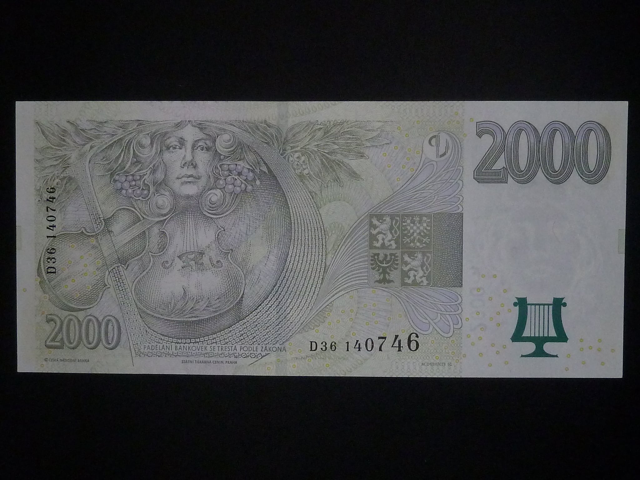 2000 Kč 2007 série D 36