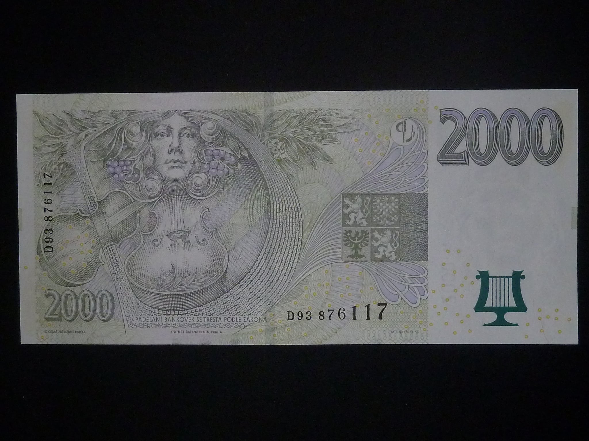 2000 Kč 2007 série D 93
