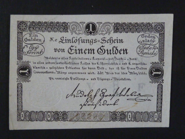 1 Gulden 1.3.1811, Ri. 45