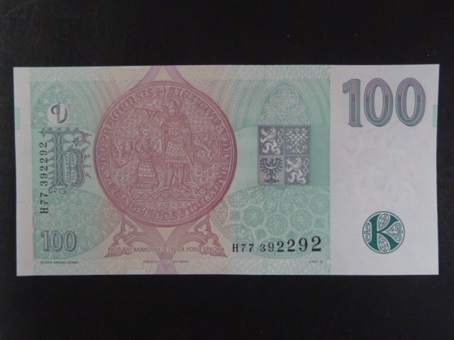 100 Kč 1997 série H 77