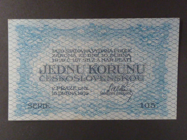 1 Kč 15. 4. 1919, s.105