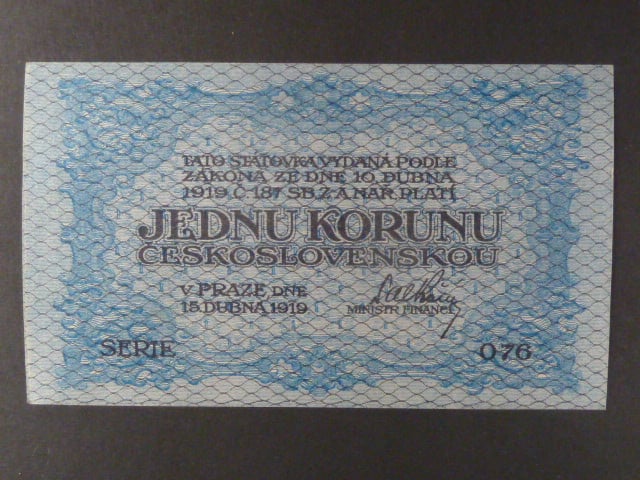 1 Kč 15. 4. 1919, s.076