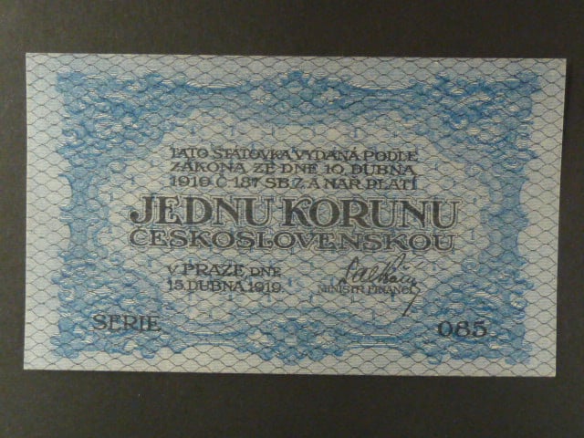 1 Kč 15. 4. 1919, s.085