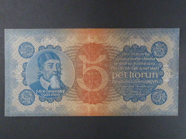 5 Kč 28.9.1921, serie 3