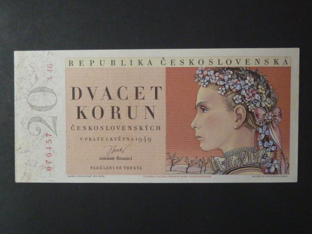 20 Kčs 1.5.1949, série A 46